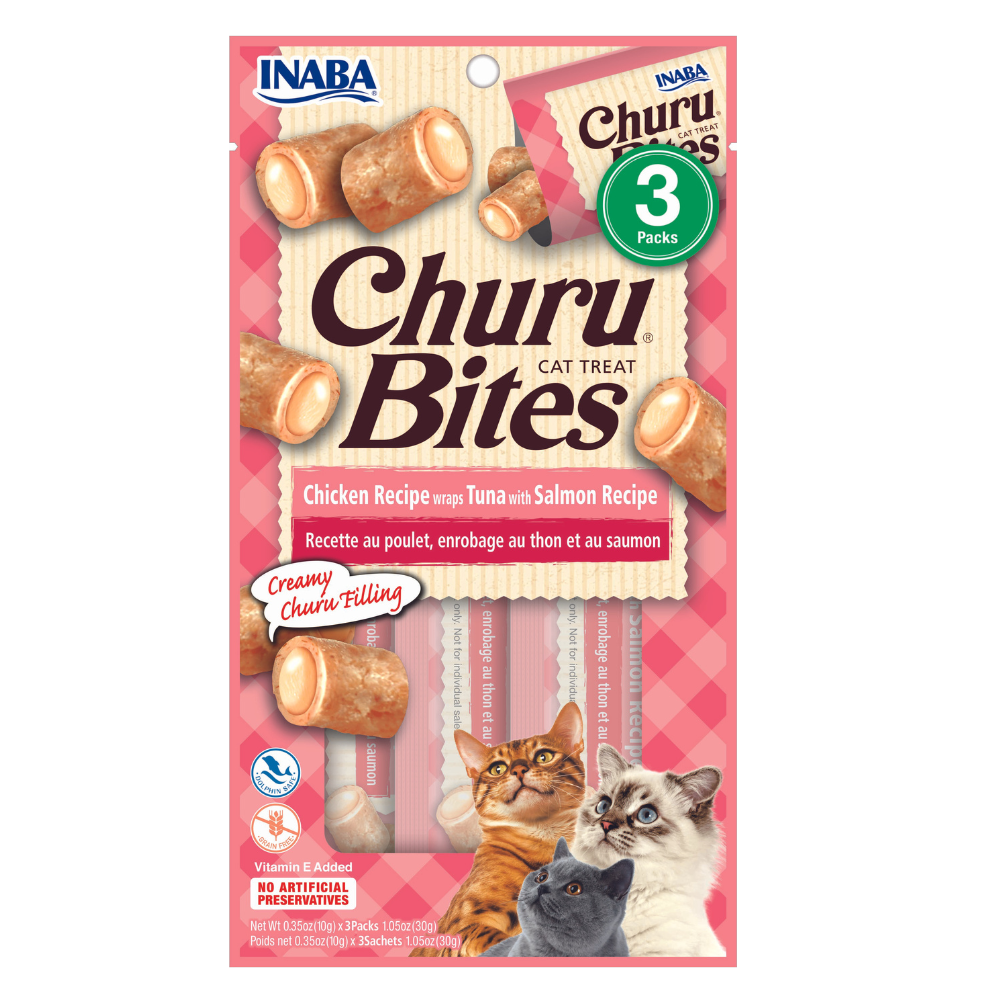 CHURU BITES GATO POLLO ATUN SALMON 30GR