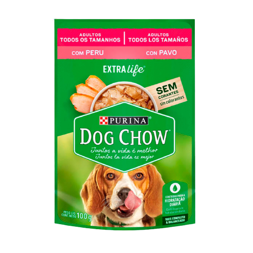 DOG CHOW SOBRE ADULTO PAVO 100GR