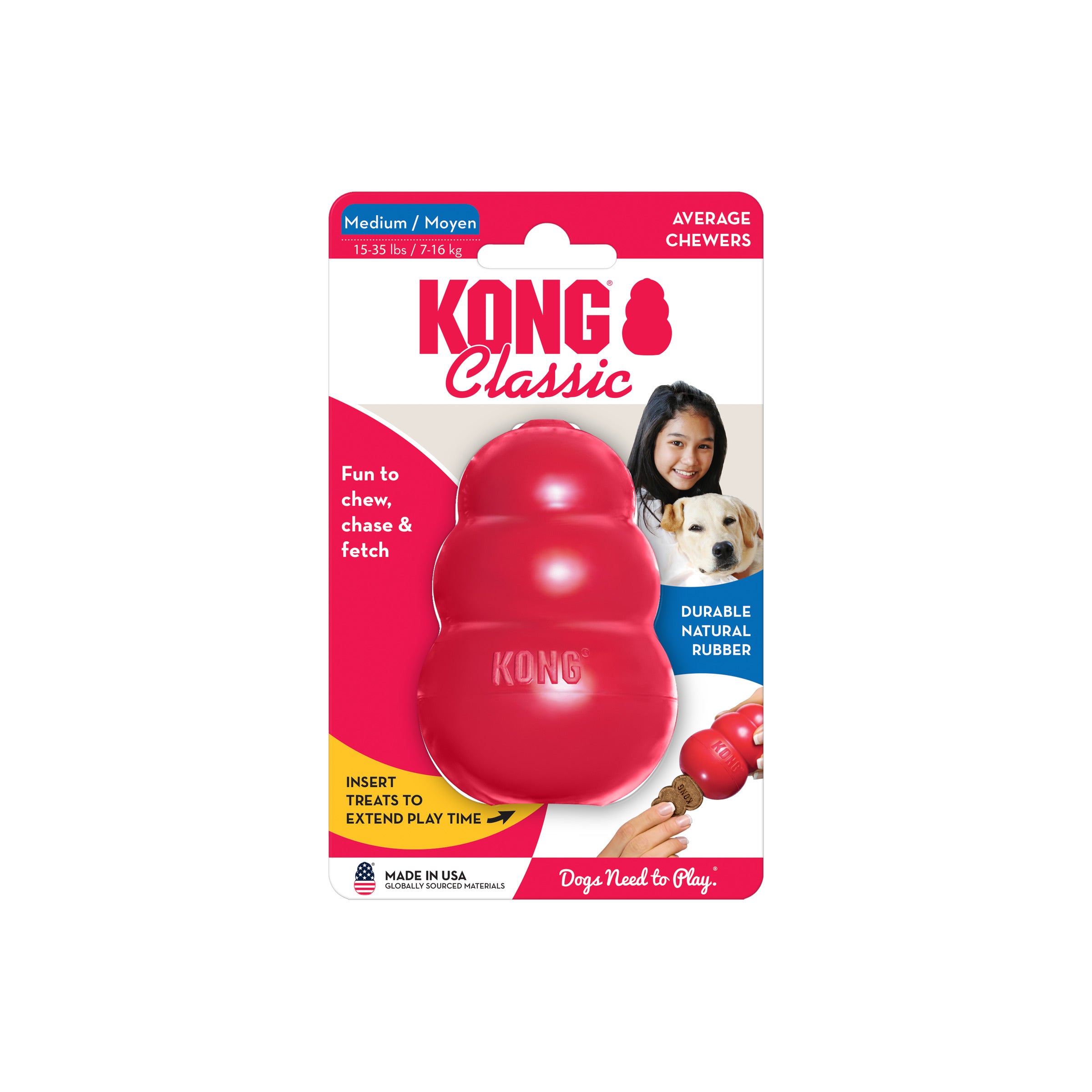 JUGUETE KONG CLASSIC DOG SMALL HASTA 9 KG