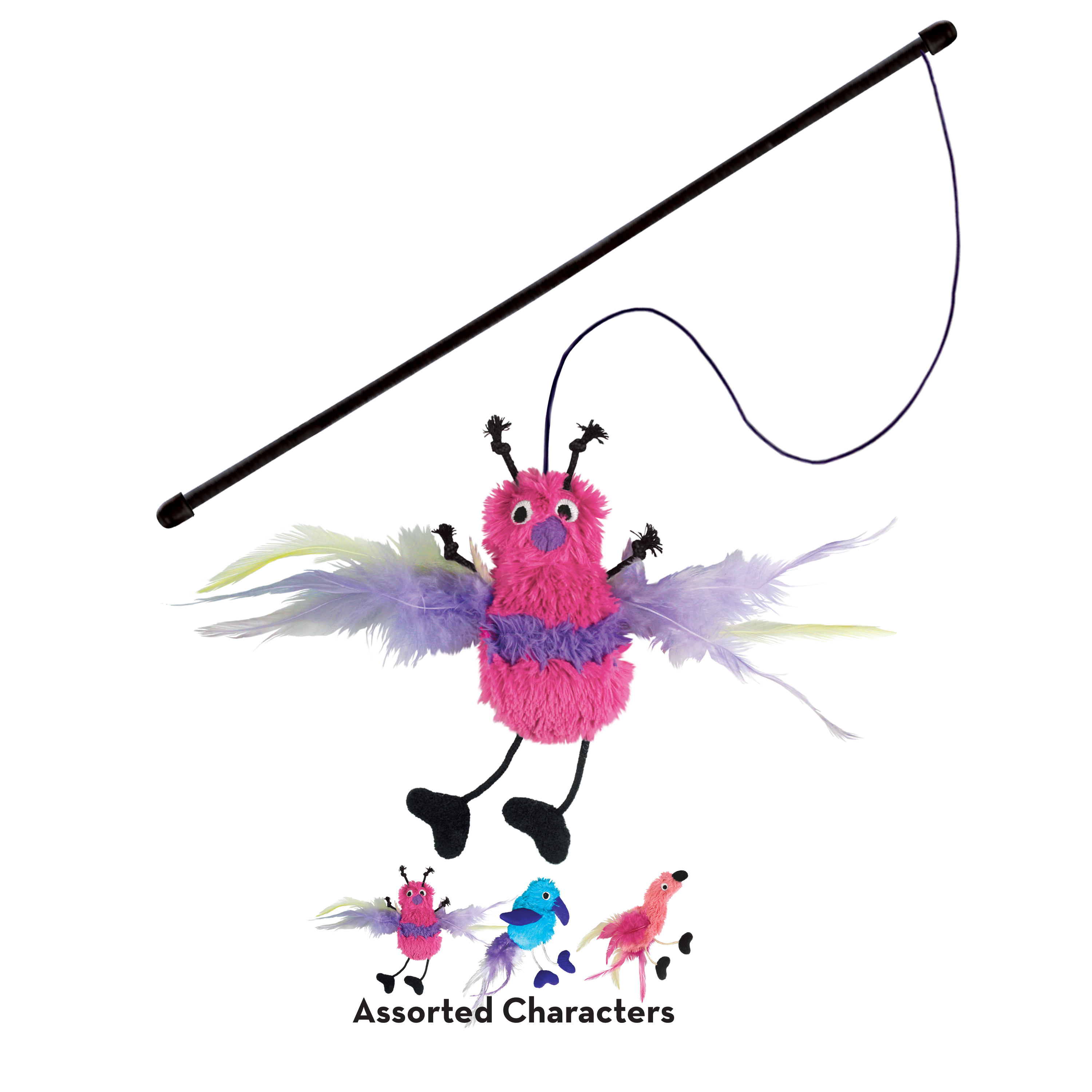 JUGUETE KONG TEASER FEATHER ACTIVE CATNIP