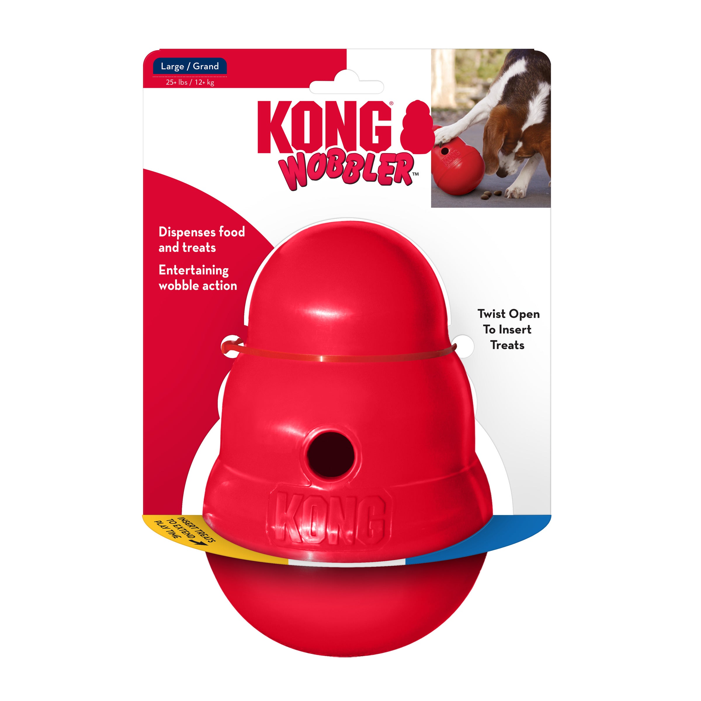 JUGUETE KONG WOBBLER PERRO LARGE 12+KG