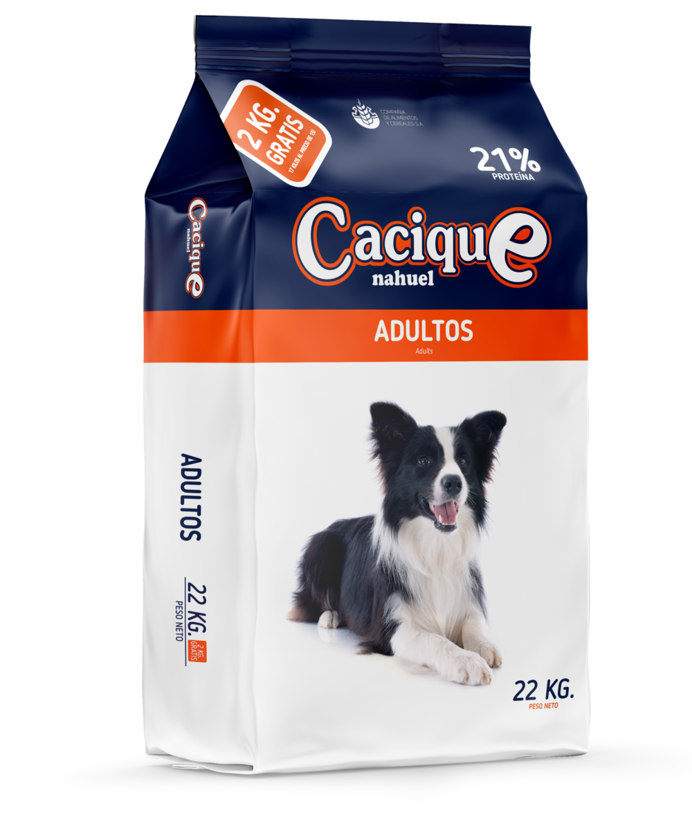 CACIQUE PERRO ADULTO 20KG + 2KG REGALO