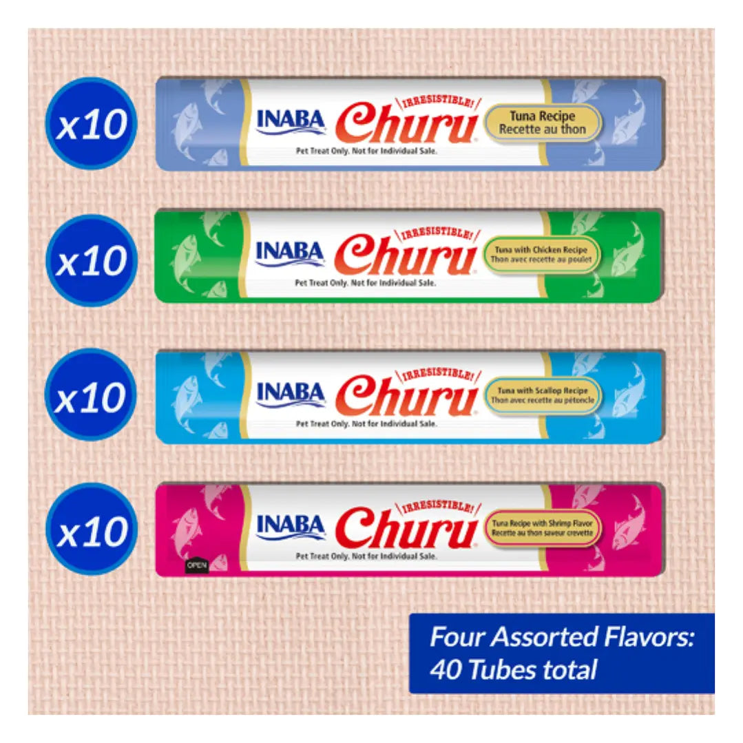 CHURU ATÚN VARIEDADES 40 UNIDADES 560GR