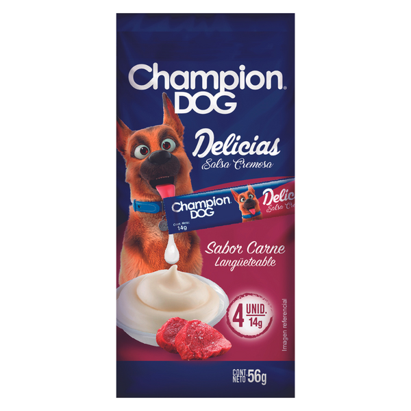 SNACK CHAMPION DOG DELICIAS CARNE 56GR