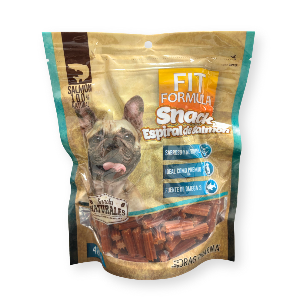 FIT FORMULA SNACK ESPIRAL DE SALMON PARA PERROS 400GR
