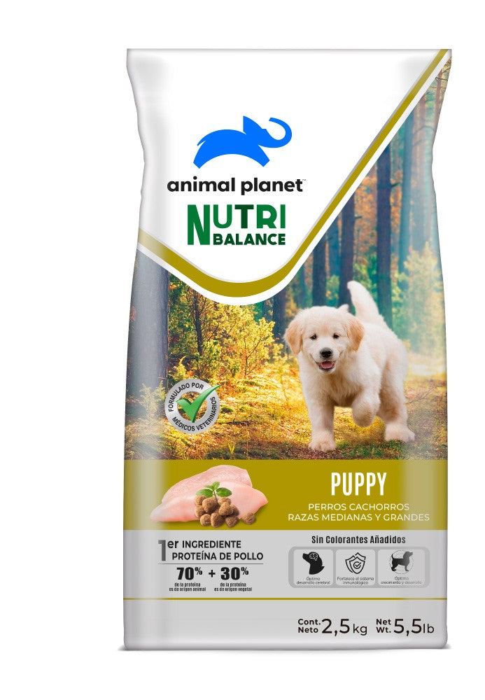 ANIMAL PLANET CACHORRO RAZAS MEDIANA Y GRANDE 2.5KG