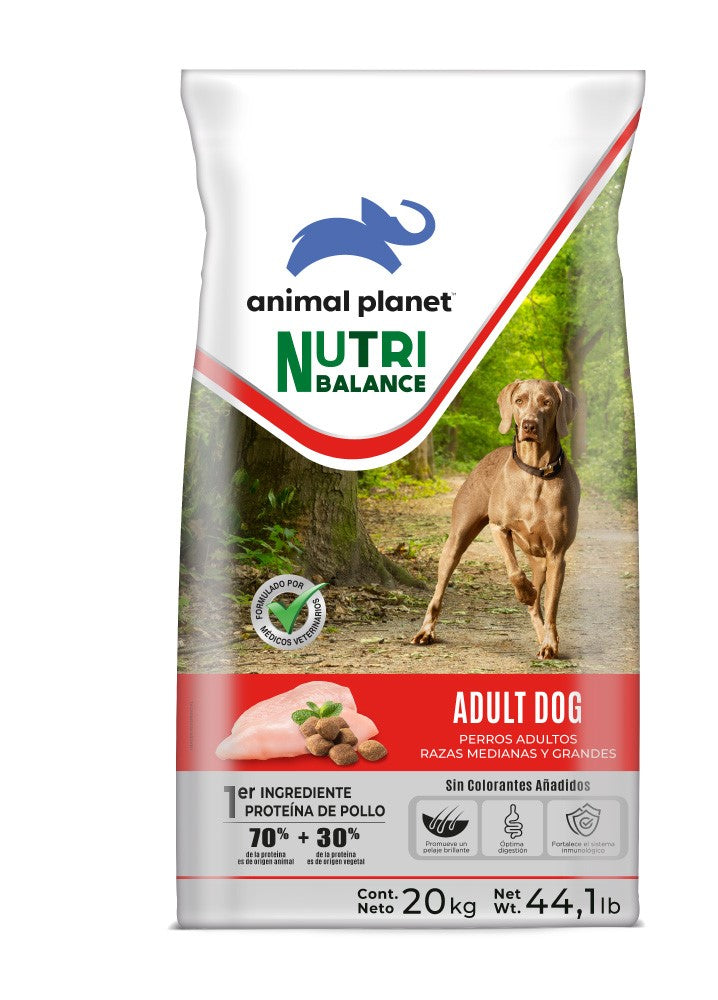 ANIMAL PLANET ADULTO RAZAS MEDIANAS Y GRANDES 20KG
