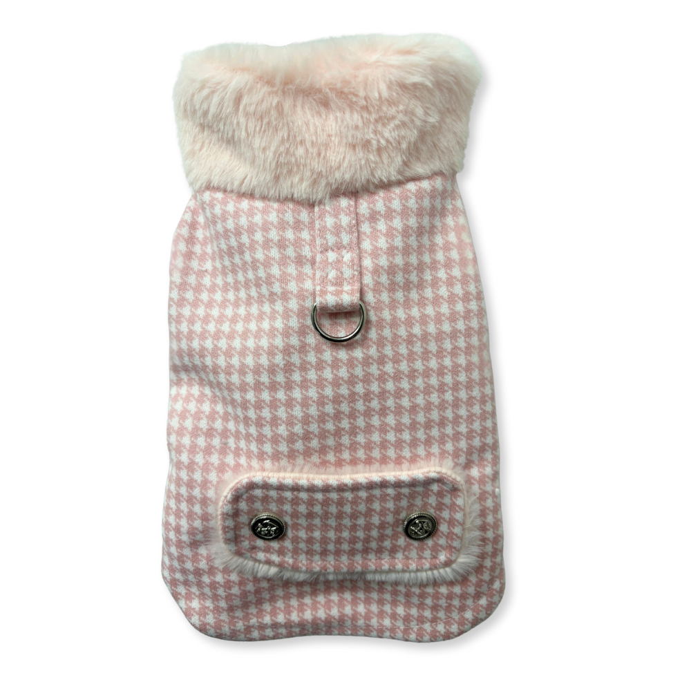 CHAQUETA PELUDA CUADRITOS (M10401)