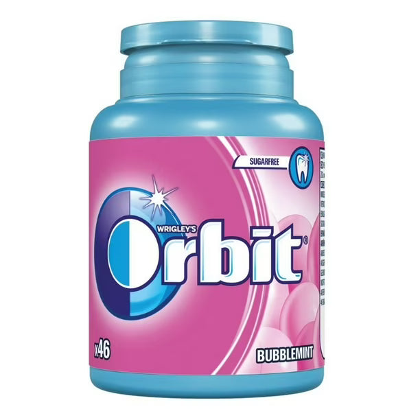 Chicles Orbit, Sabor A Fruta Y Menta (frasco Con 46unidades)