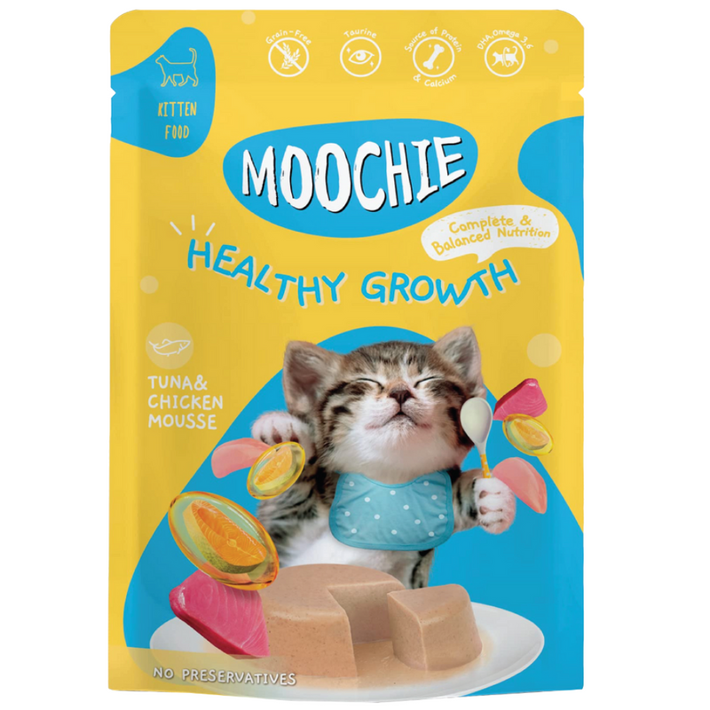 MOOCHIE SOBRE GATITO ATÚN POLLO 70GRS HEALTHY GROWTH