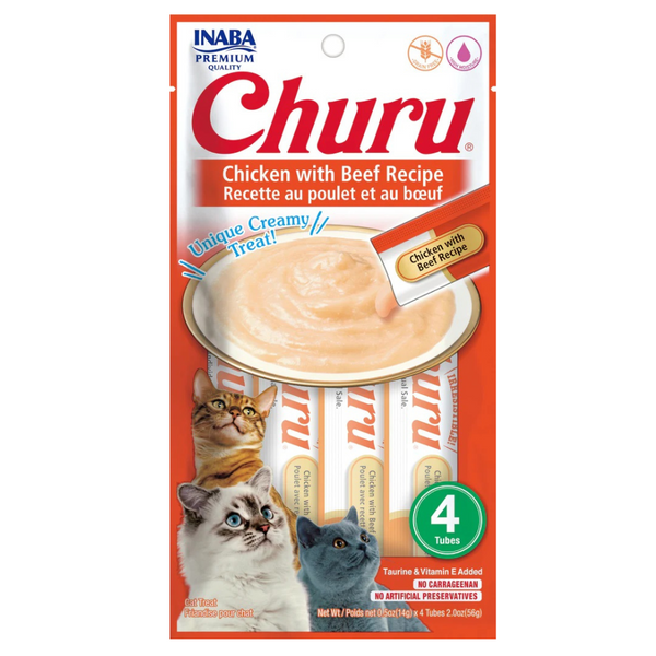 CHURU SOBRE GATO CHICKEN/BEEF 56GR