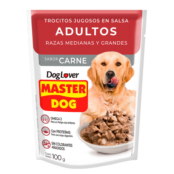 MASTERDOG SOBRE ADULTO CARNE 100GR