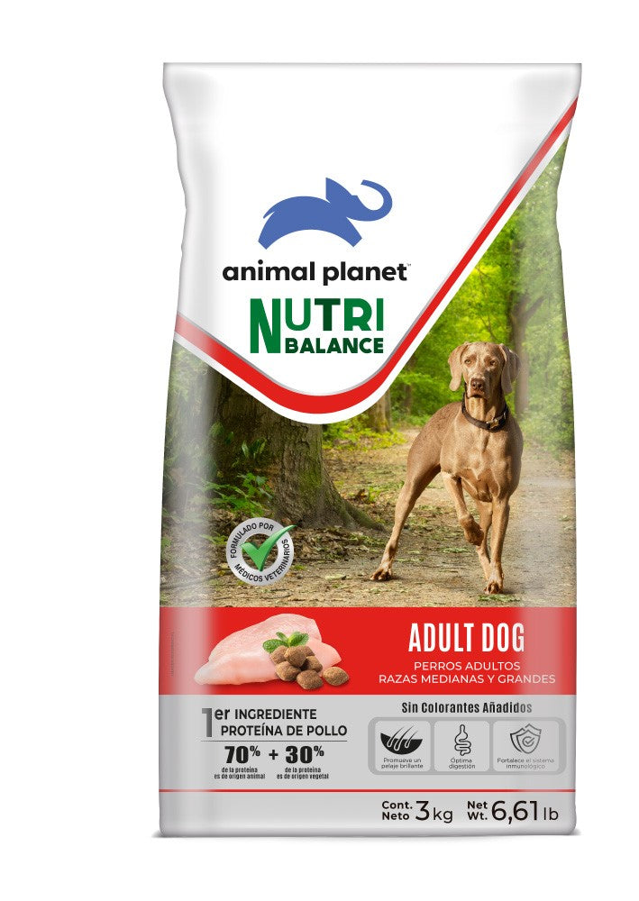 ANIMAL PLANET ADULTO RAZA MEDIANAS Y GRANDES 3KG