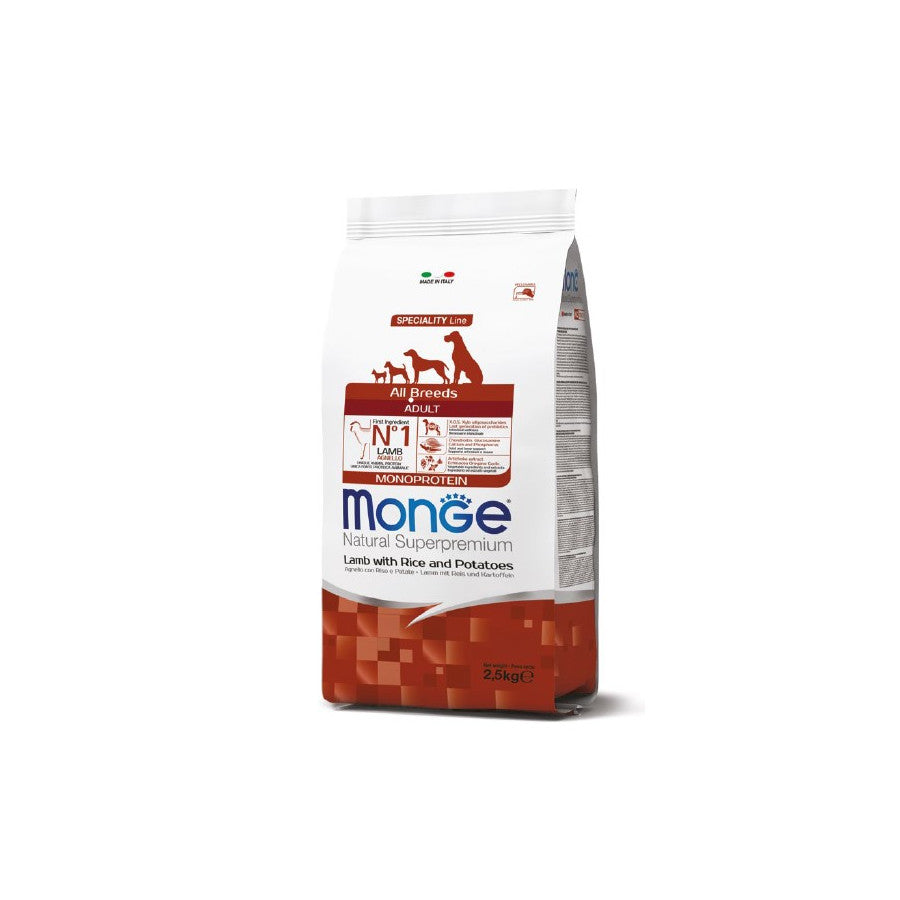 MONGE ADULTO TODAS LAS RAZAS HIPO SALMÓN-ATÚN 2.5KG