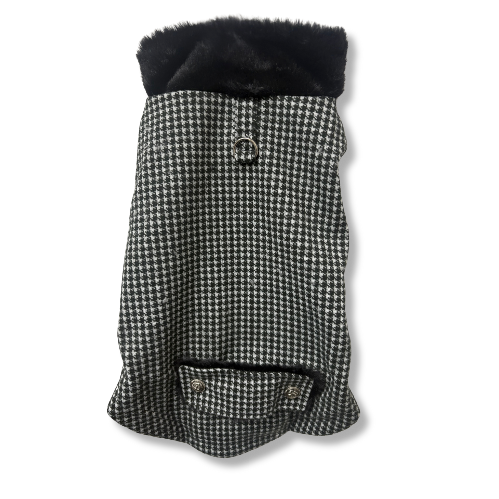 CHAQUETA PELUDA CUADRITOS (M10401)