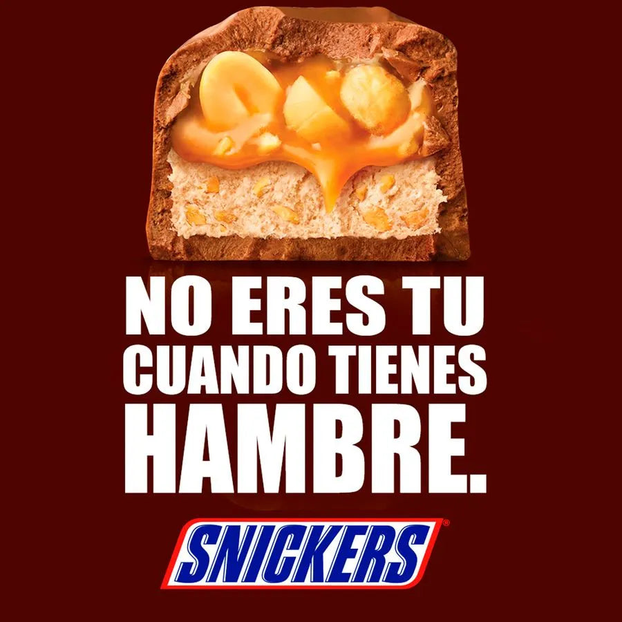 CHOCOLATE SNICKERS CON LECHE Y MANÍ 53GR