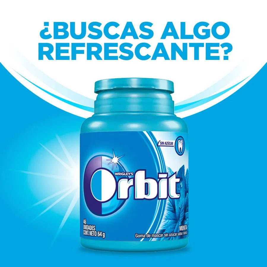 ORBIT CHICLE SABOR MENTA 64GR