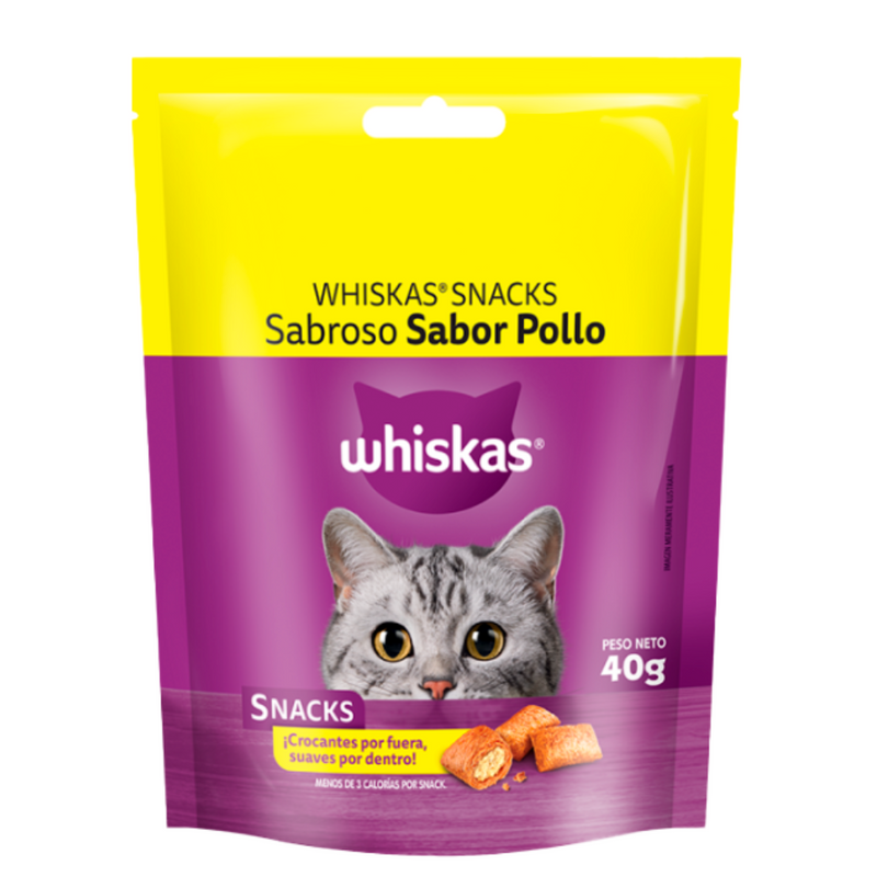 WHISKAS SNACK SABROSO POLLO 40GR