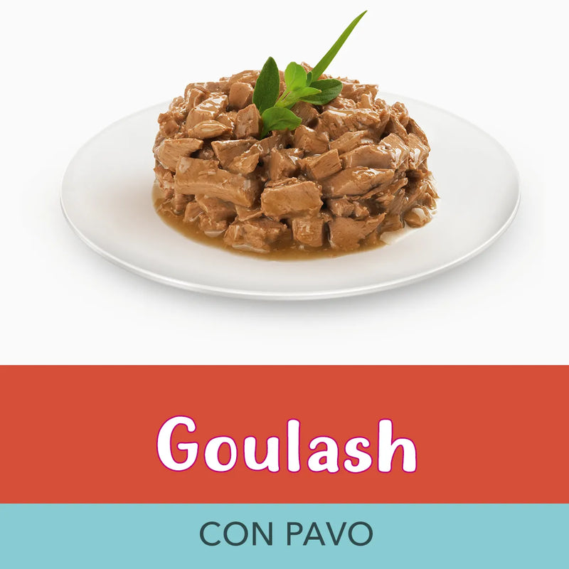 FANCY FEAST SOBRE GOULASH PAVO 85G