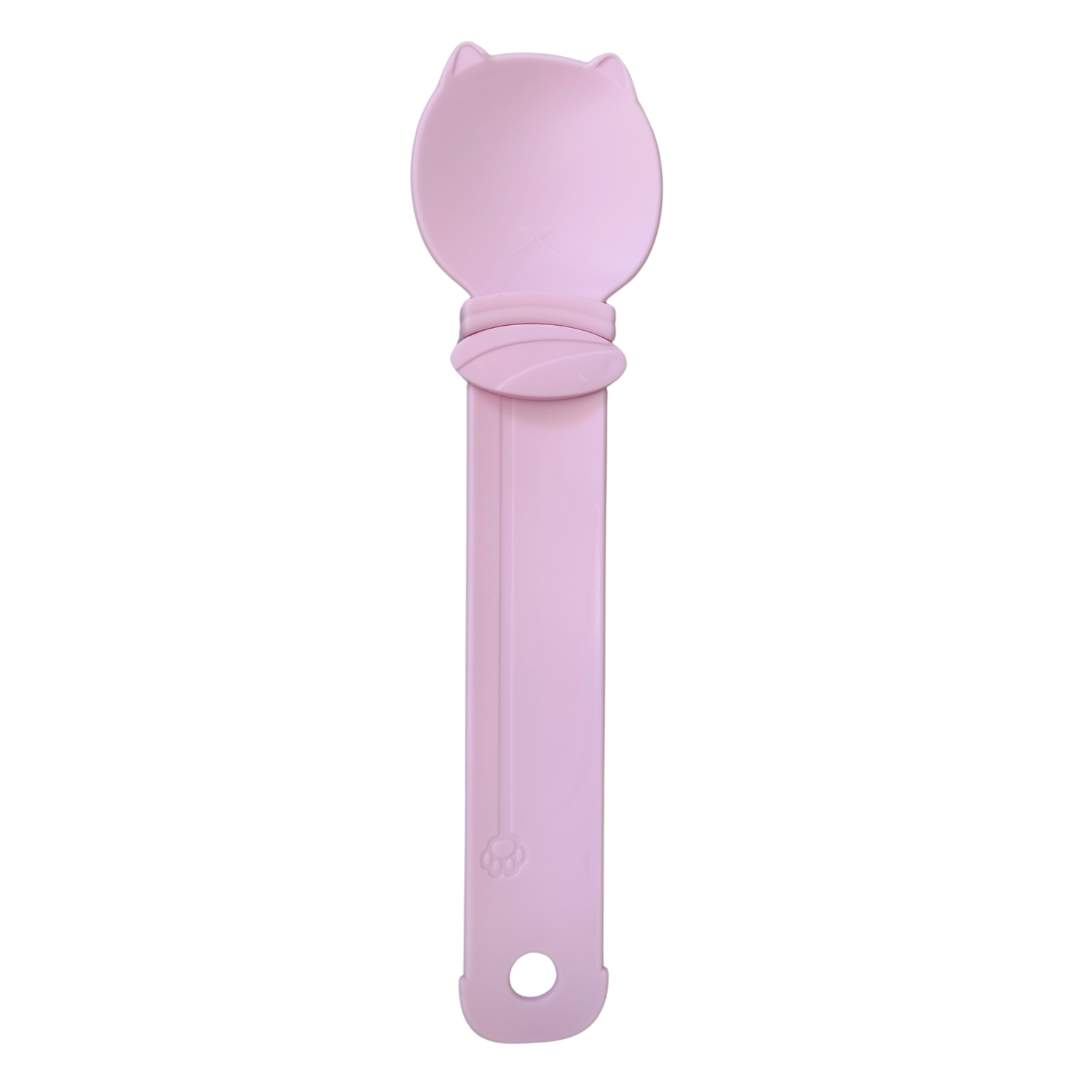 CUCHARA DISPENSADOR ALIMENTO GATO COLORES 25X6.5CM (M10290)