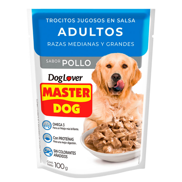 MASTERDOG SOBRE ADULTO POLLO 100GR