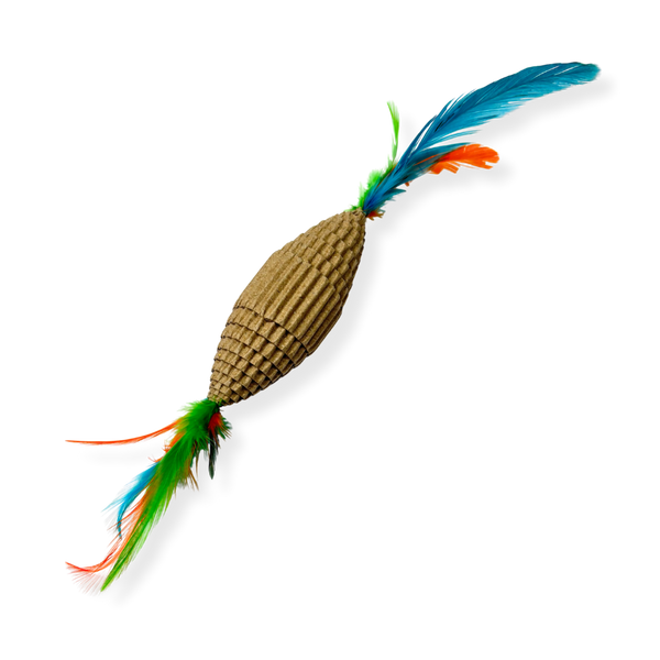 JUGUETE GATO PLUMAS COLORES 20*3.5CM (M8348)