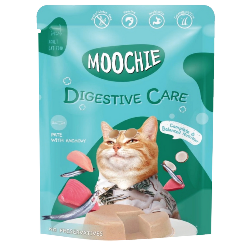 MOOCHIE SOBRE GATO ANCHOA 70 GRS DIGESTIVE CARE