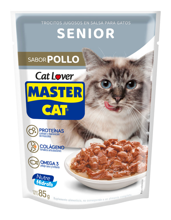 MASTERCAT SOBRE SENIOR POLLO 85GR