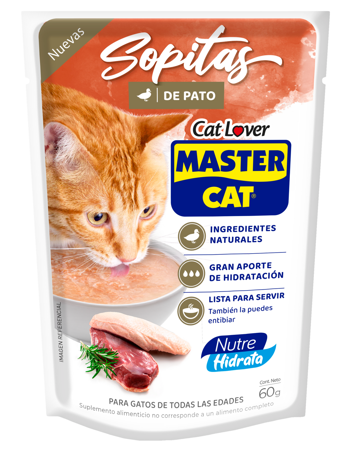 MASTERCAT SOPA PATO 60GRS