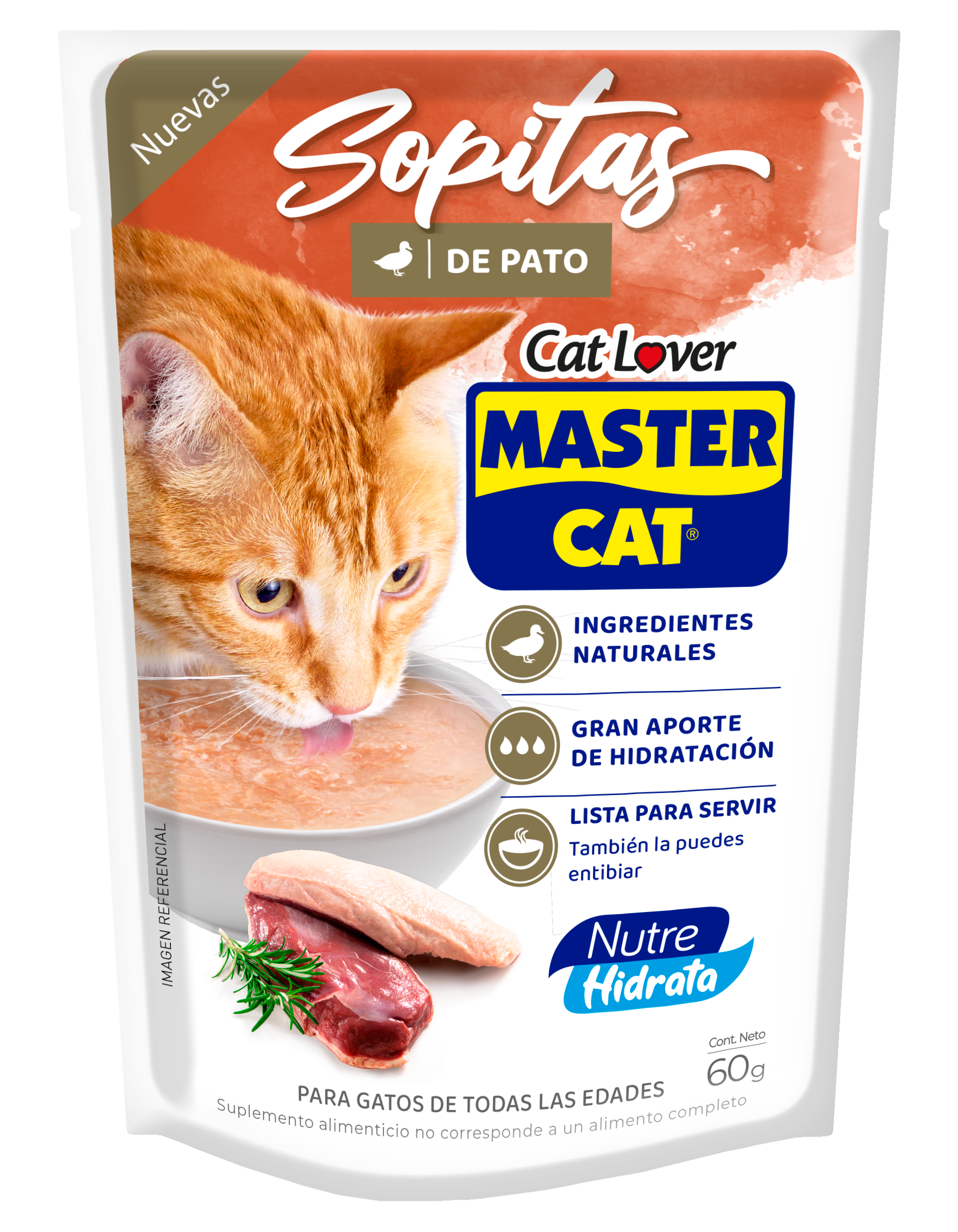 MASTERCAT SOPA PATO 60GRS
