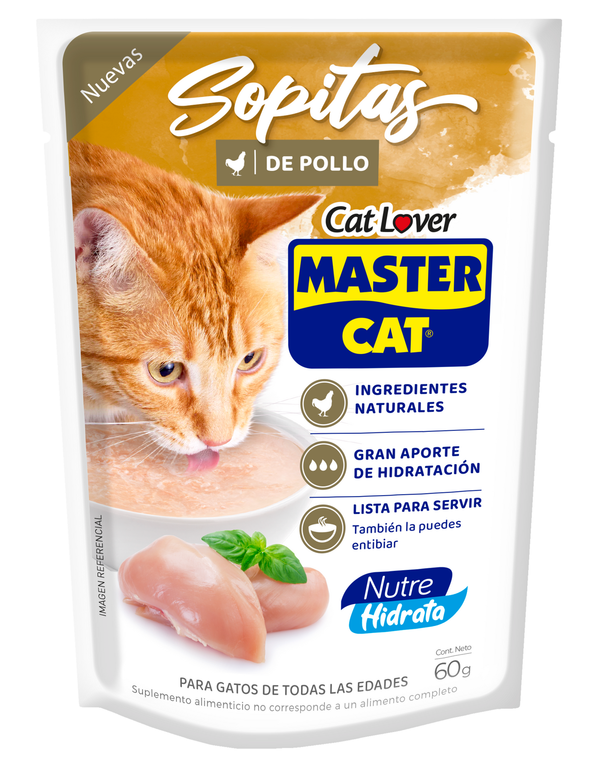MASTERCAT SOPITA POLLO 60GRS