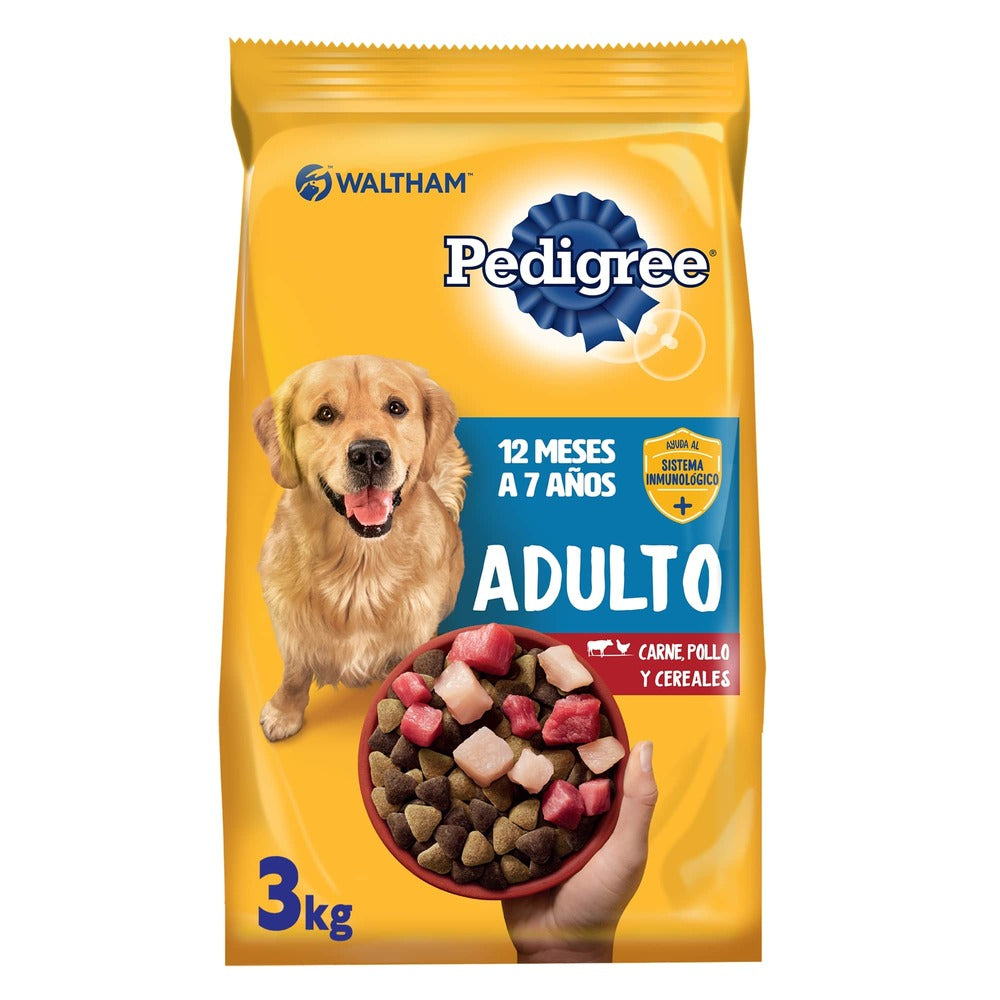 PEDIGREE ADULTO CARNE CEREAL 3KG