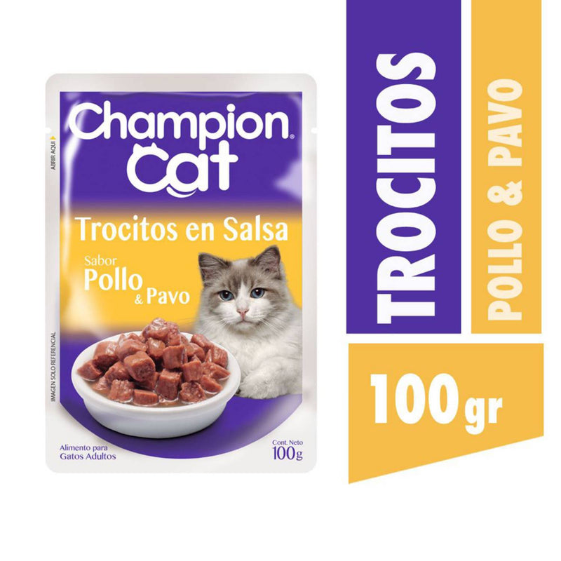 CHAMPION CAT SOBRE POLLO Y PAVO 100GR