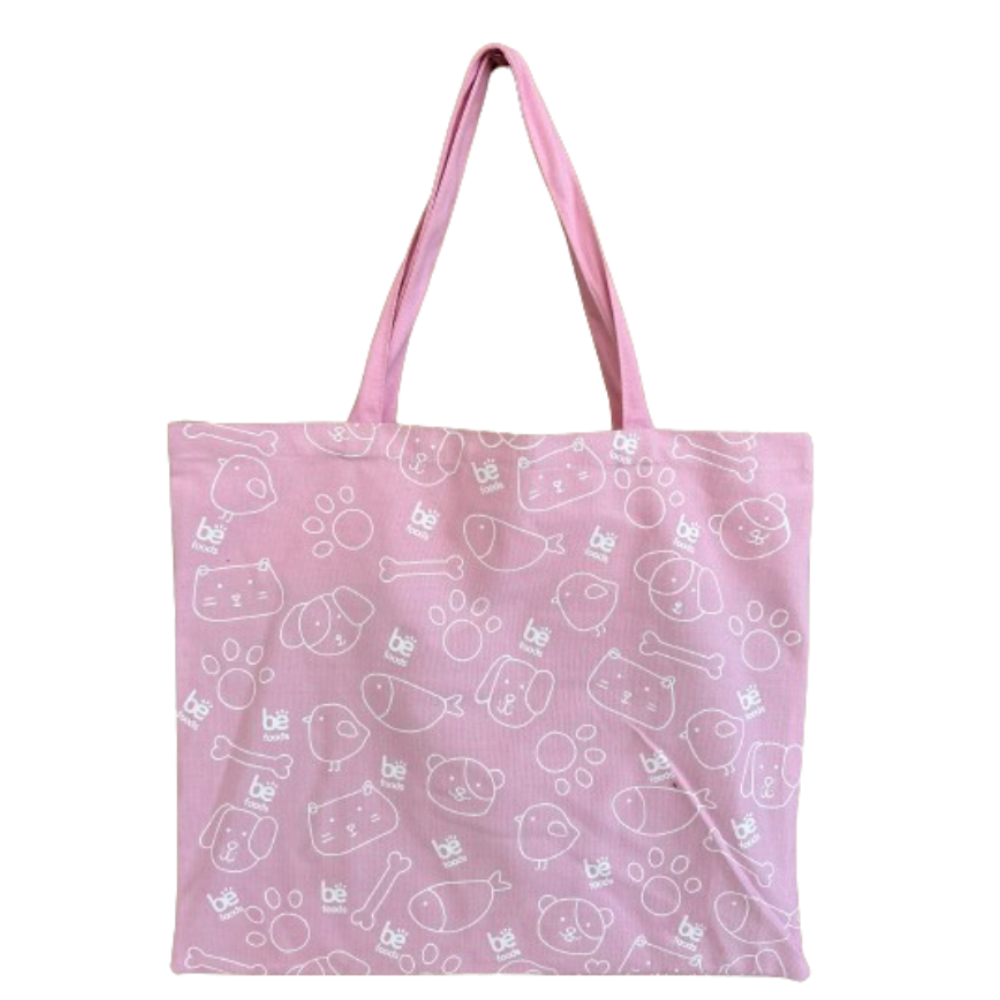BOLSA DE TELA DE ALGODÓN GRANDE COLOR ROSA M5894