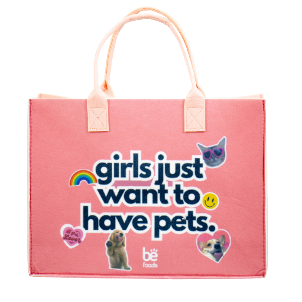 BOLSA FIELTRO ROSADO DISEÑO 40X30X15CM