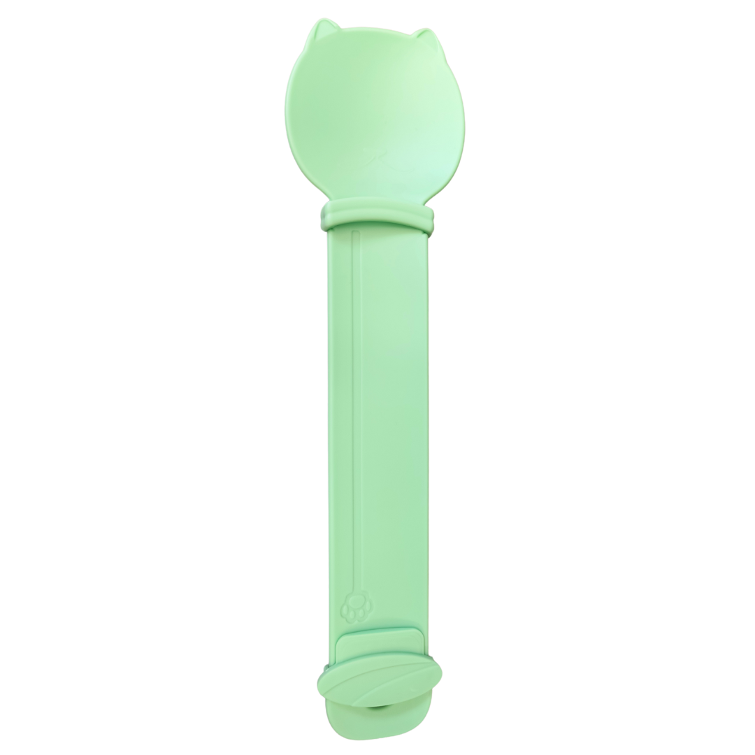 CUCHARA DISPENSADOR ALIMENTO GATO COLORES 25X6.5CM (M10290)