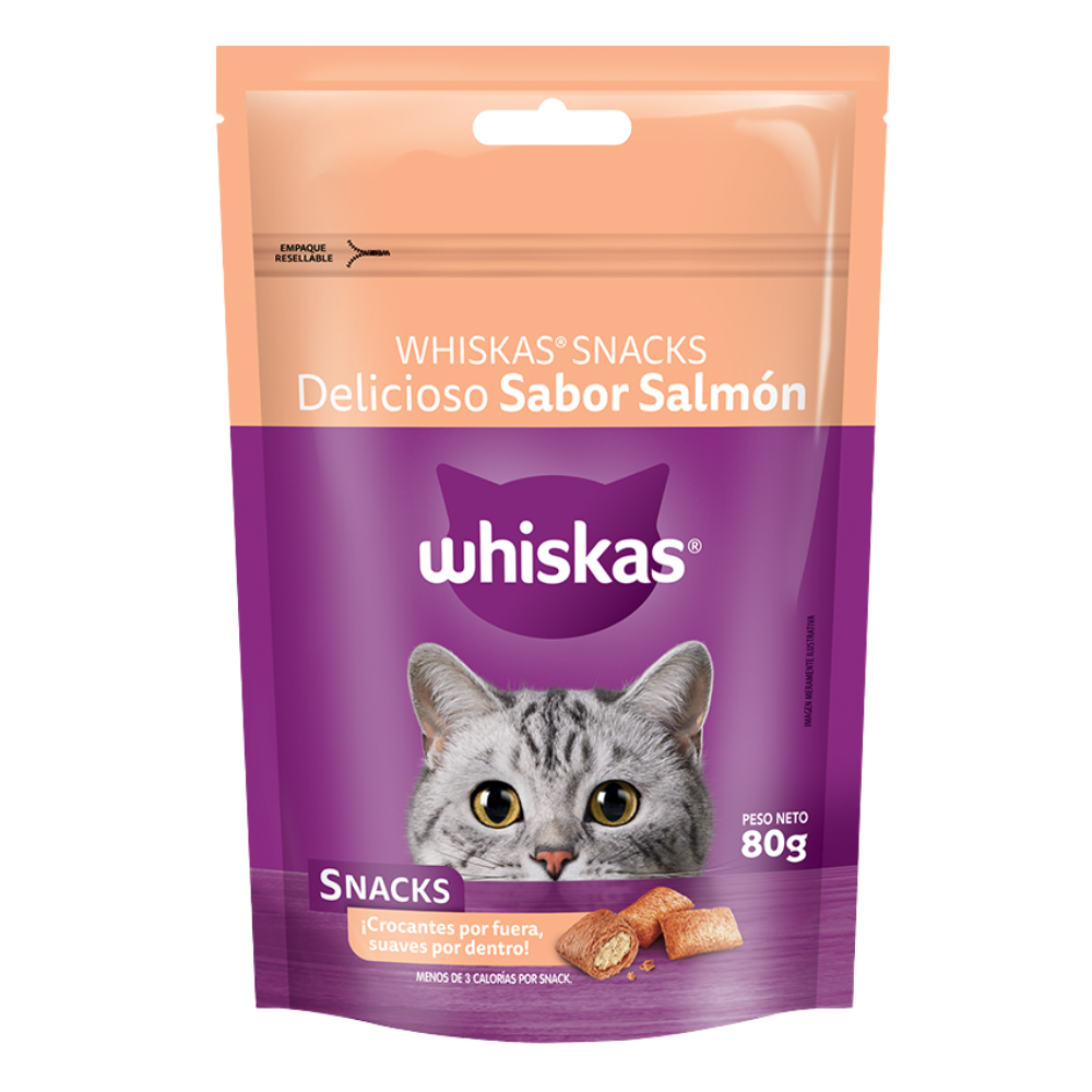 SNACK WHISKAS DELICIOSO SALMON 80GR