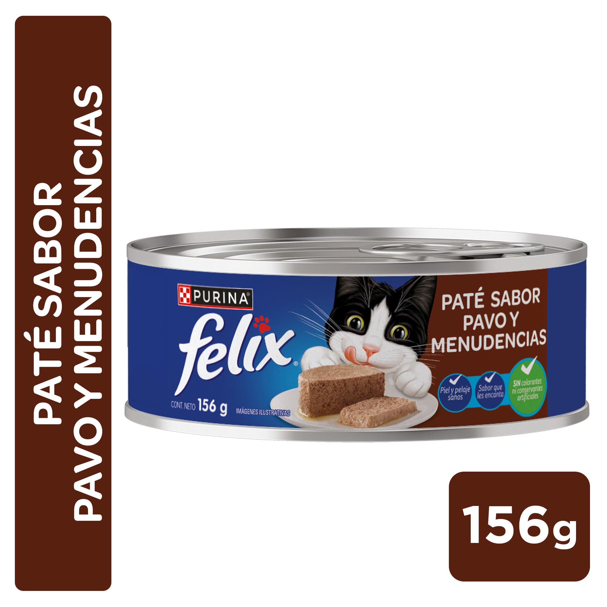 LATA FELIX GATO PAVO PATE 156GR