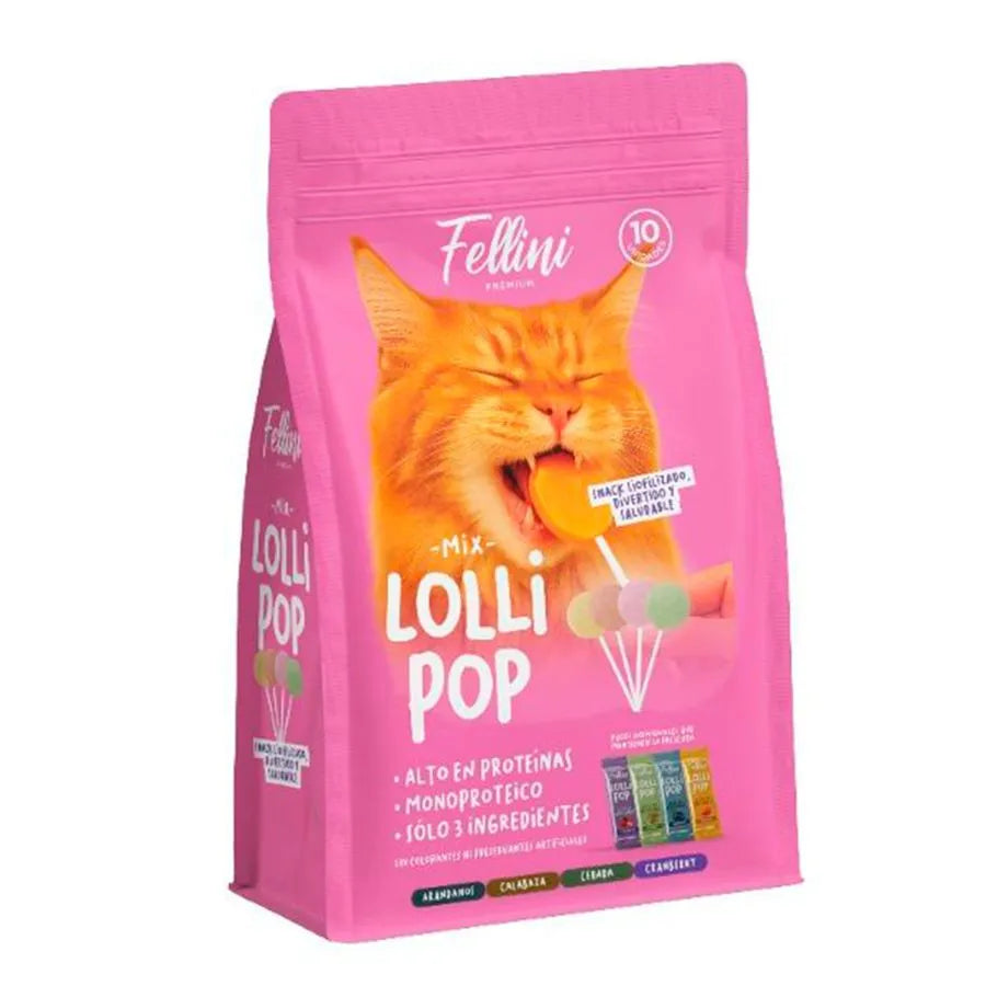 SNACK FELLINI LOLLIPOP MIX 10UNI