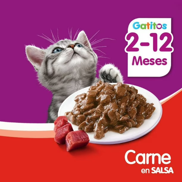 WHISKAS SOBRE GATITO CARNE 85GR