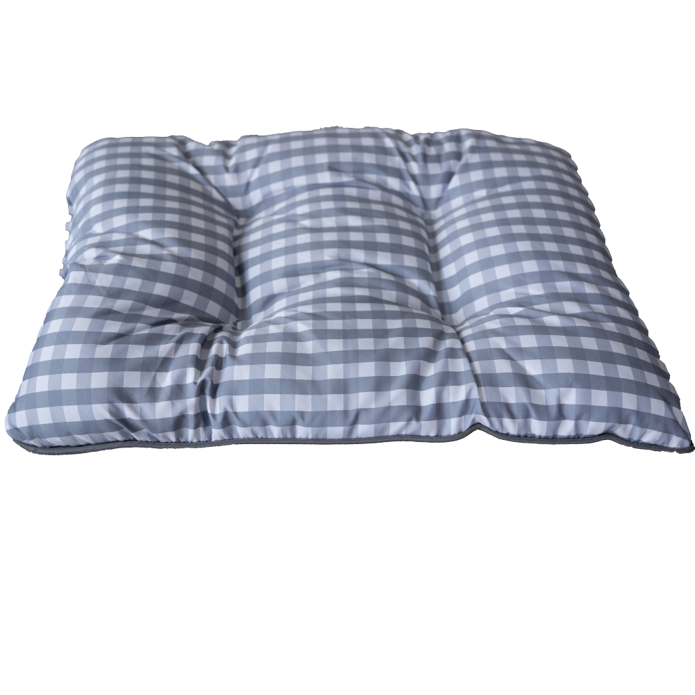 CAMA COJÍN MASCOTA RECTANGULAR DISEÑO CUADROS 63,5X48CM