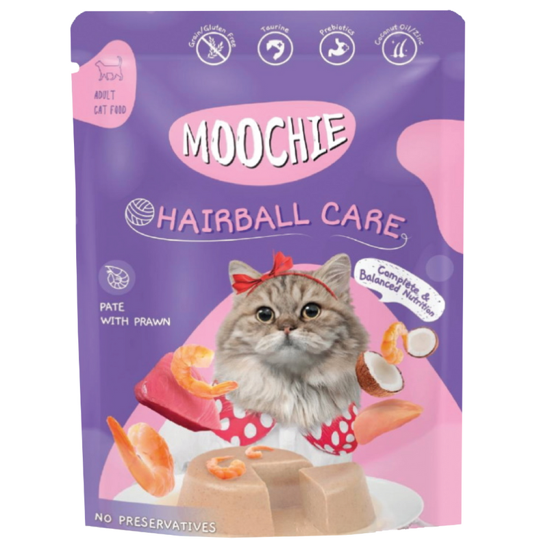 MOOCHIE SOBRE GATO CAMARON 70GRS HAIRBALL CARE