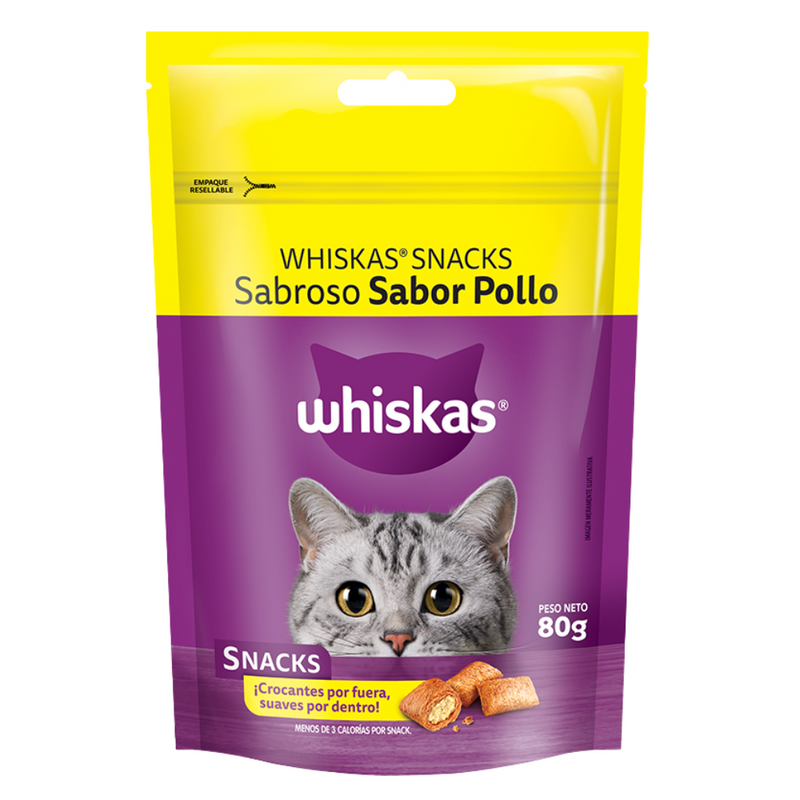 SNACK WHISKAS SABROSO POLLO 80GR