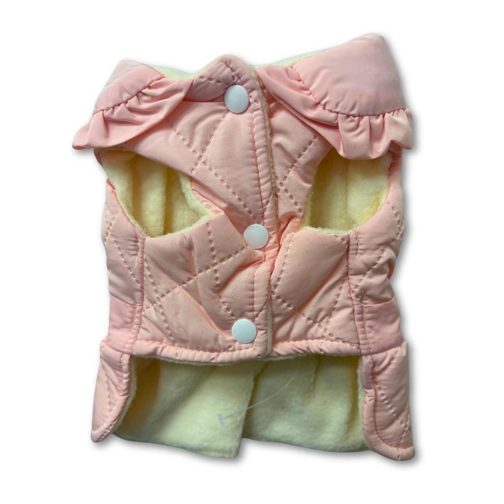 CHAQUETA PERRO ACOLCHADA VOLANTES (M8617)