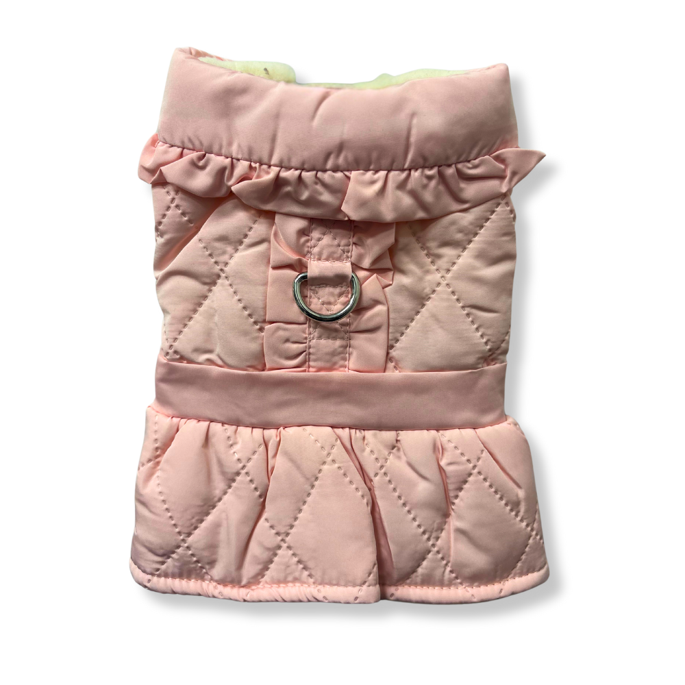 CHAQUETA PERRO ACOLCHADA VOLANTES (M8617)
