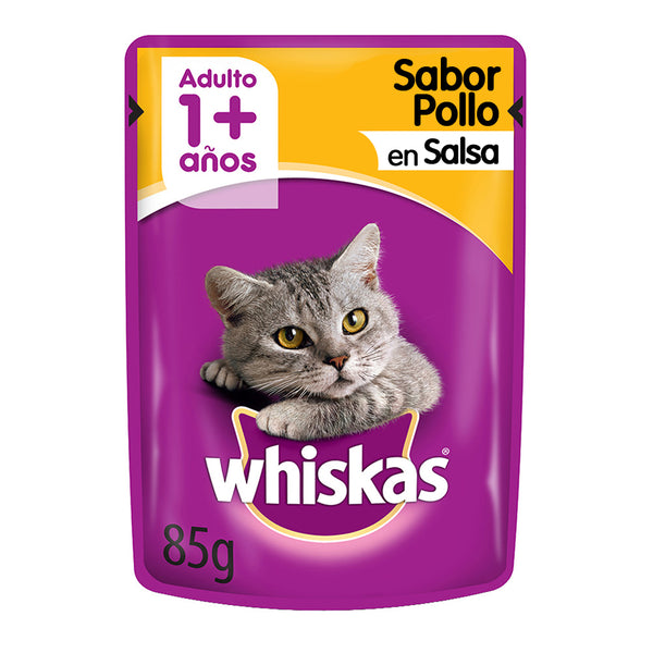 WHISKAS SOBRE POLLO EN SALSA 85GR