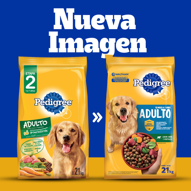 PEDIGREE ADULTO CARNE VEGETAL 21KG
