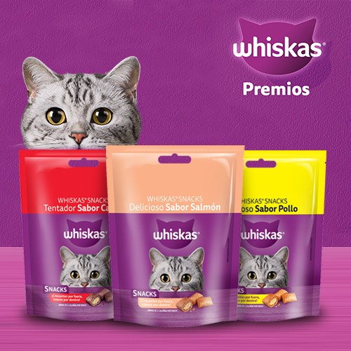 WHISKAS SNACK TENTADOR CARNE 40GR