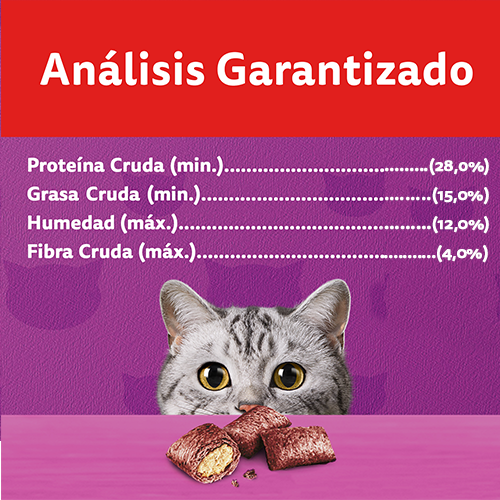 SNACK WHISKAS TENTADOR CARNE 40GR