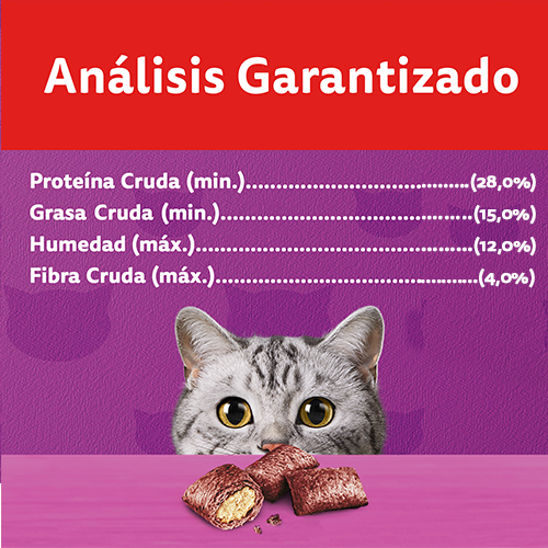 WHISKAS SNACK TENTADOR CARNE 40GR